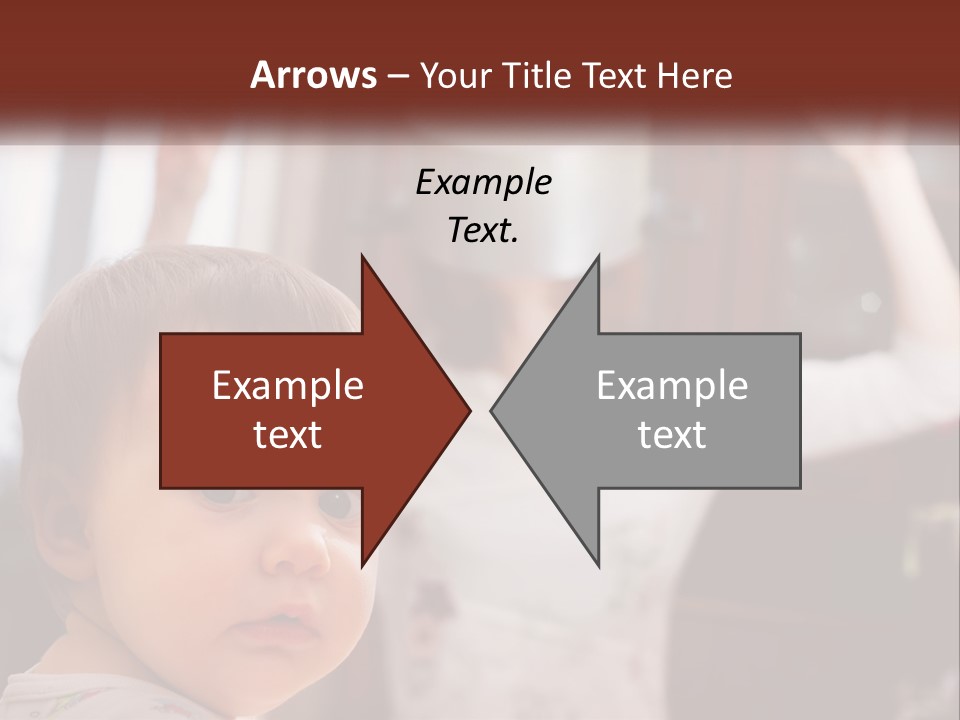 A Baby With A White Hat On His Head PowerPoint Template