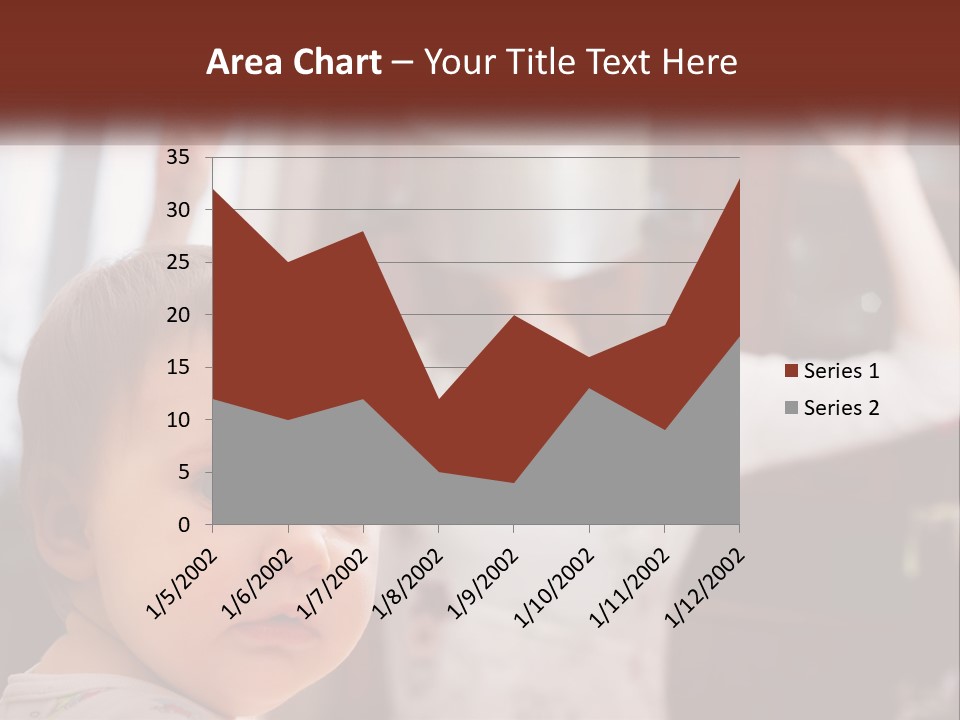 A Baby With A White Hat On His Head PowerPoint Template