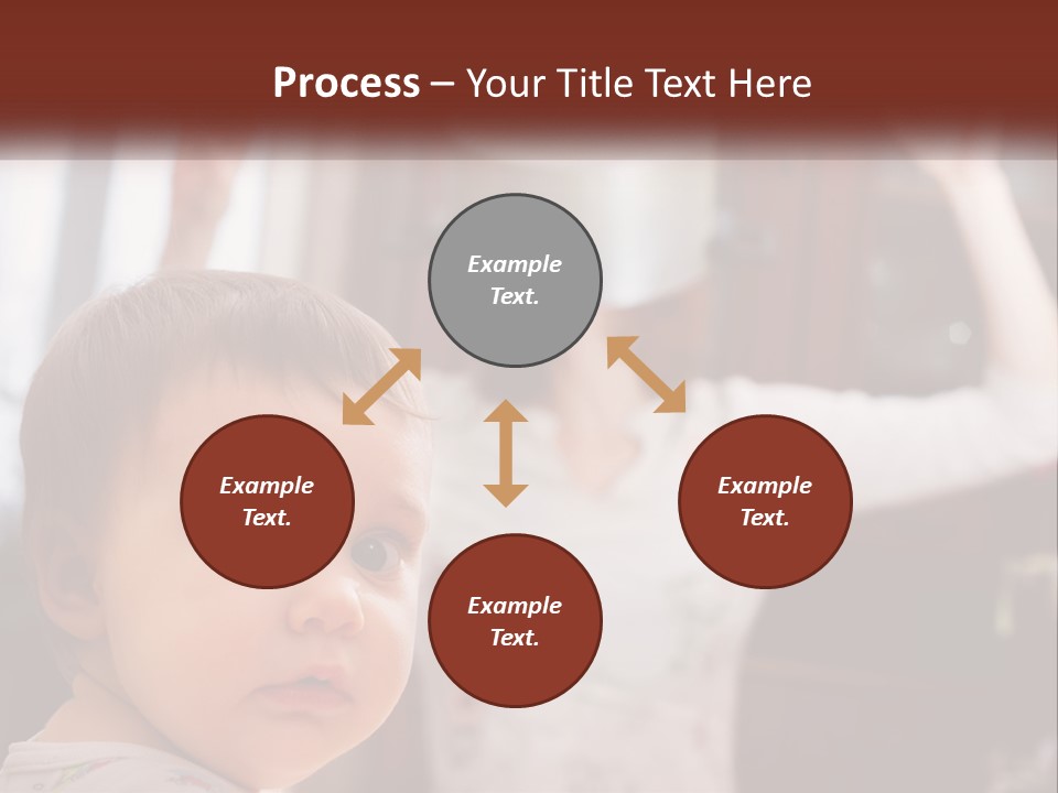 A Baby With A White Hat On His Head PowerPoint Template