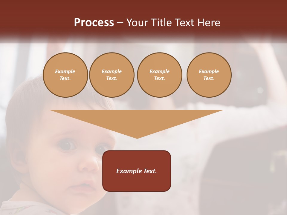 A Baby With A White Hat On His Head PowerPoint Template