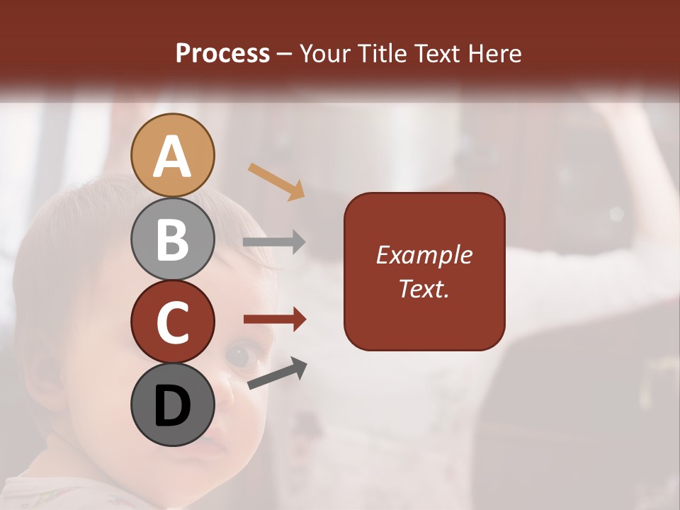 A Baby With A White Hat On His Head PowerPoint Template