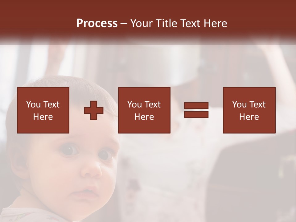 A Baby With A White Hat On His Head PowerPoint Template