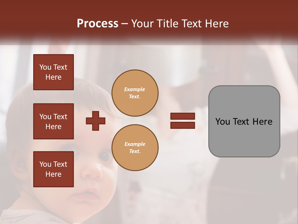 A Baby With A White Hat On His Head PowerPoint Template
