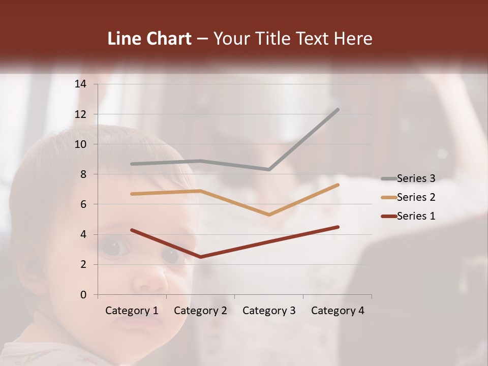 A Baby With A White Hat On His Head PowerPoint Template