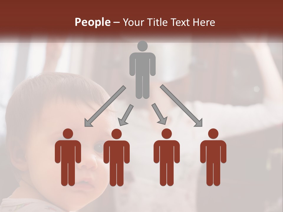 A Baby With A White Hat On His Head PowerPoint Template