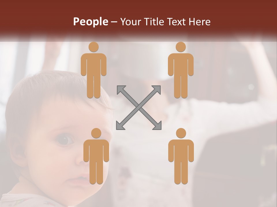 A Baby With A White Hat On His Head PowerPoint Template