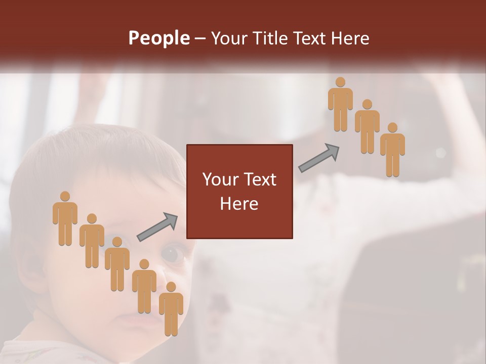 A Baby With A White Hat On His Head PowerPoint Template