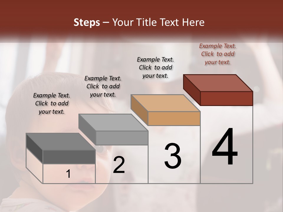 A Baby With A White Hat On His Head PowerPoint Template