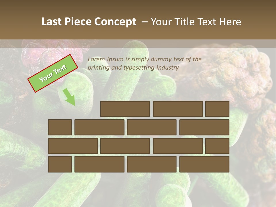 A Group Of Green And Pink Algaes Powerpoint Template PowerPoint Template