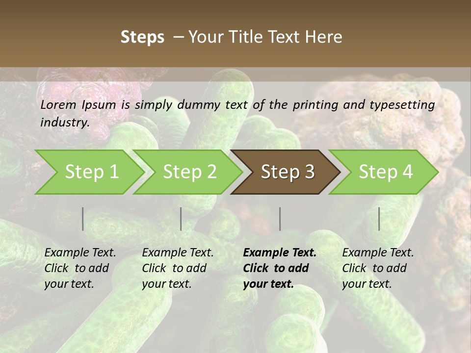 A Group Of Green And Pink Algaes Powerpoint Template PowerPoint Template