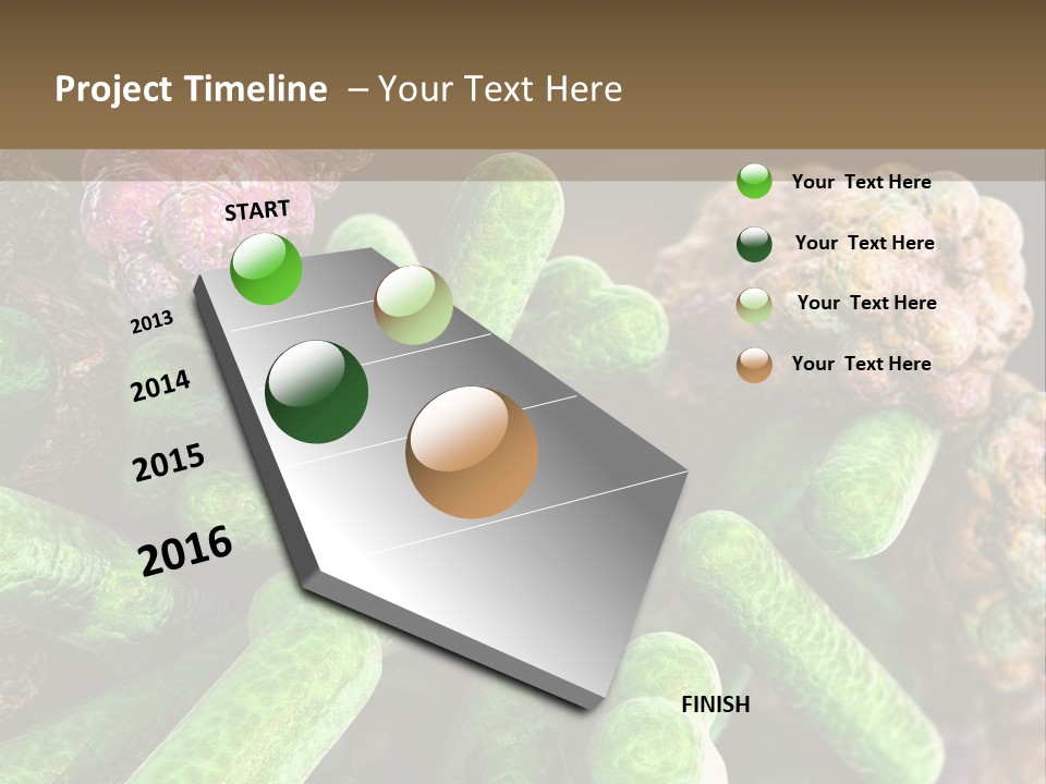 A Group Of Green And Pink Algaes Powerpoint Template PowerPoint Template
