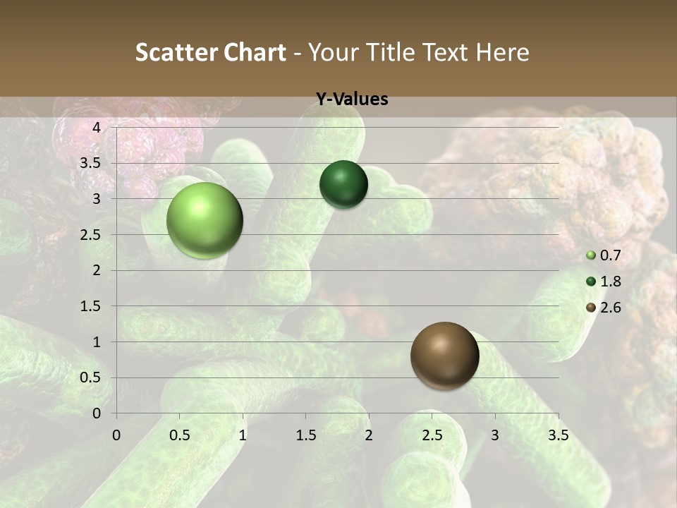 A Group Of Green And Pink Algaes Powerpoint Template PowerPoint Template