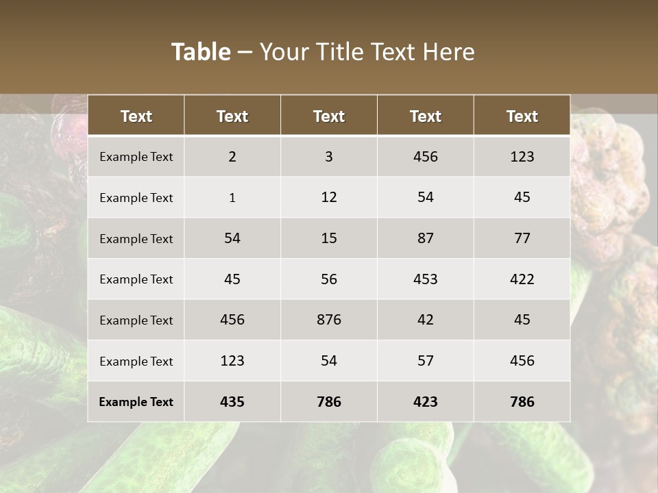 A Group Of Green And Pink Algaes Powerpoint Template PowerPoint Template