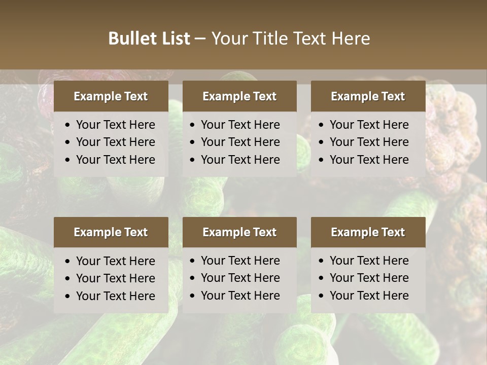 A Group Of Green And Pink Algaes Powerpoint Template PowerPoint Template