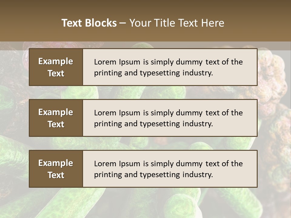 A Group Of Green And Pink Algaes Powerpoint Template PowerPoint Template