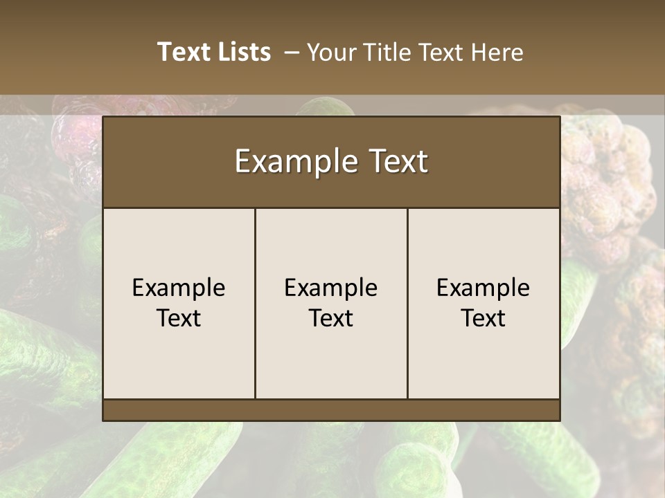 A Group Of Green And Pink Algaes Powerpoint Template PowerPoint Template