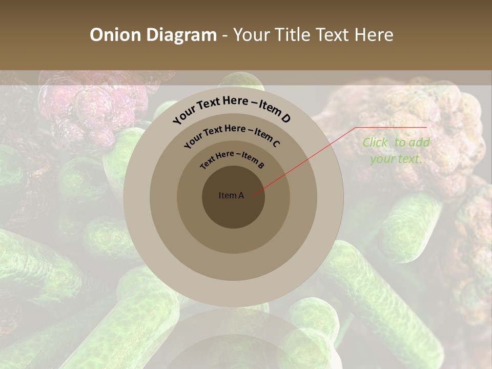 A Group Of Green And Pink Algaes Powerpoint Template PowerPoint Template