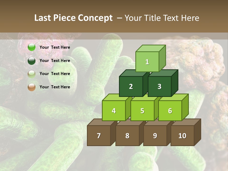 A Group Of Green And Pink Algaes Powerpoint Template PowerPoint Template