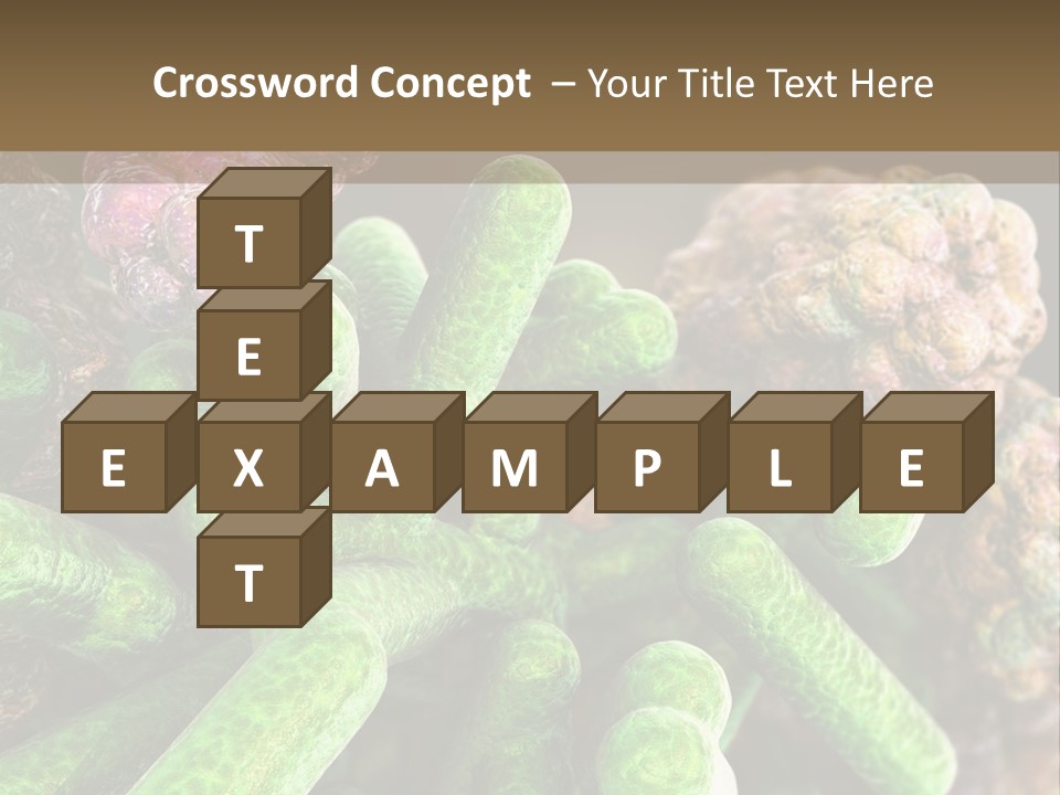 A Group Of Green And Pink Algaes Powerpoint Template PowerPoint Template