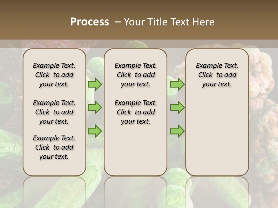 A Group Of Green And Pink Algaes Powerpoint Template PowerPoint Template