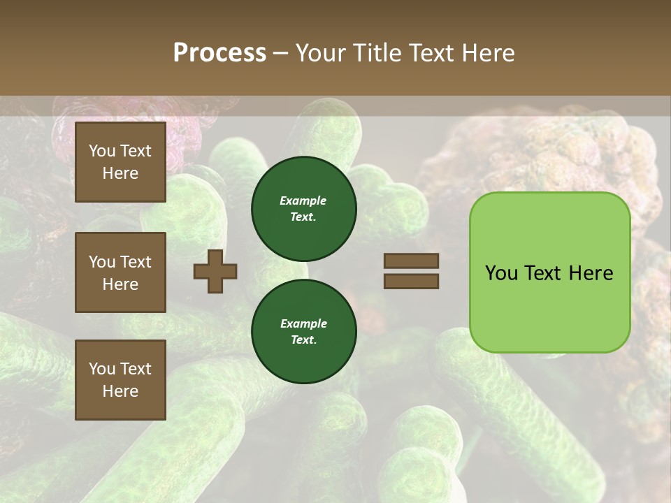 A Group Of Green And Pink Algaes Powerpoint Template PowerPoint Template