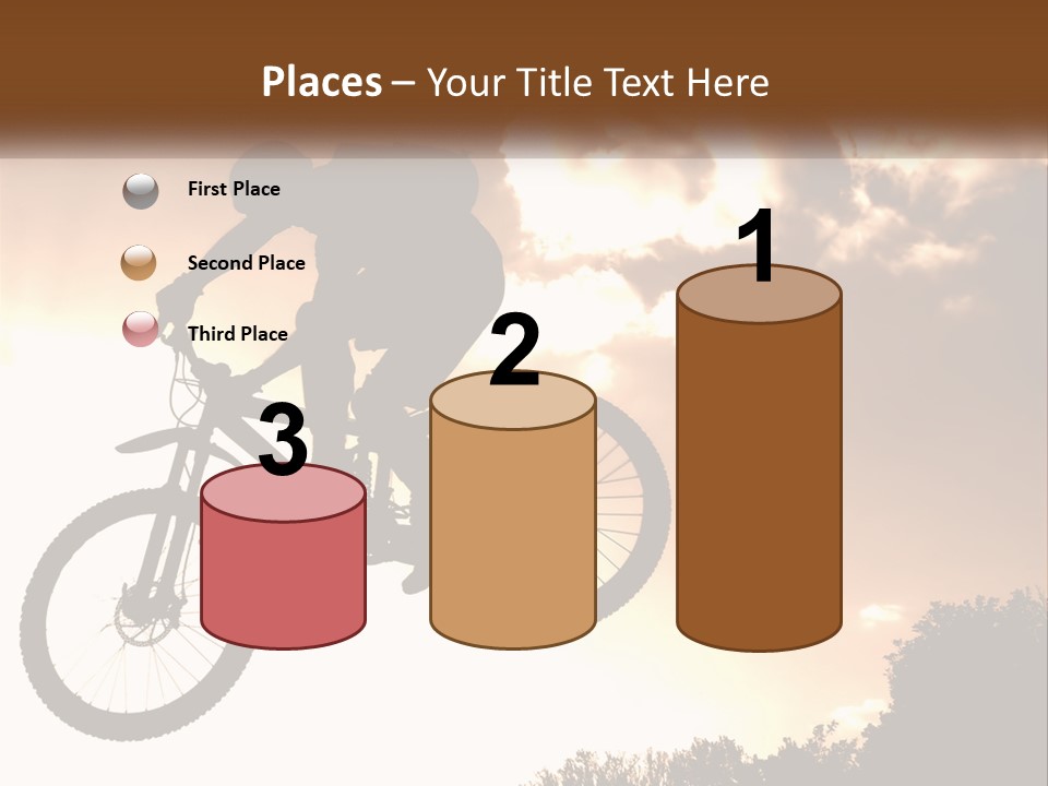 A Person Jumping A Bike In The Air PowerPoint Template
