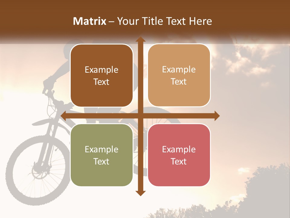 A Person Jumping A Bike In The Air PowerPoint Template