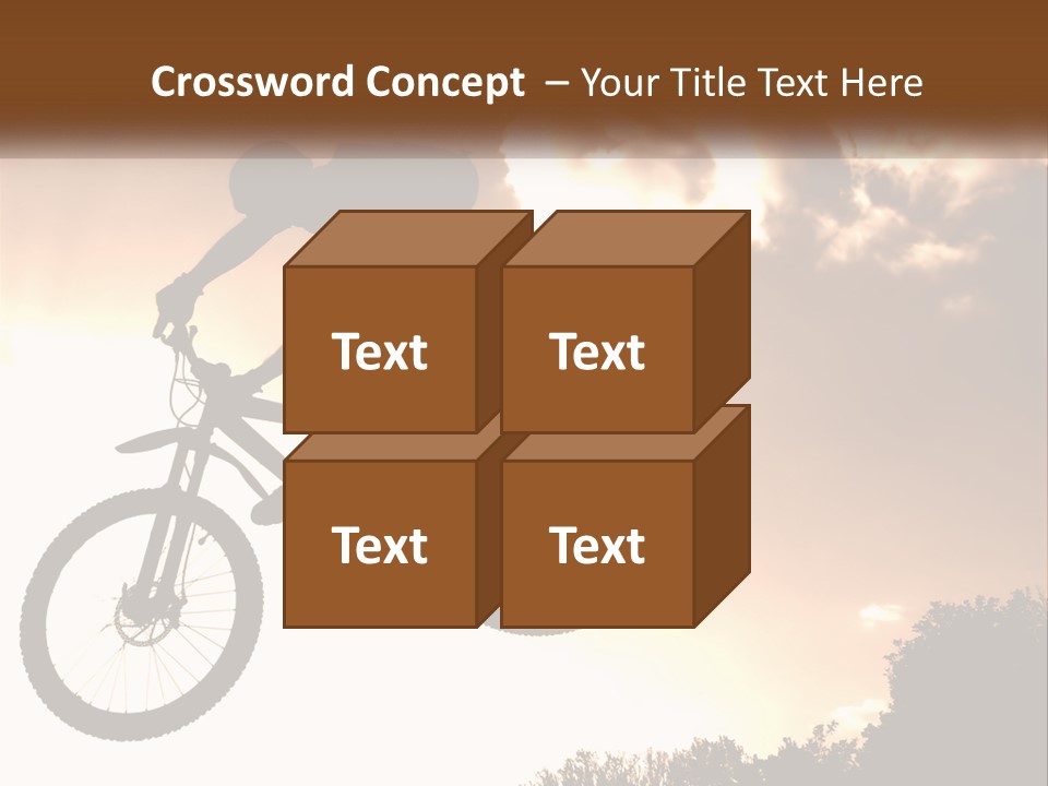 A Person Jumping A Bike In The Air PowerPoint Template