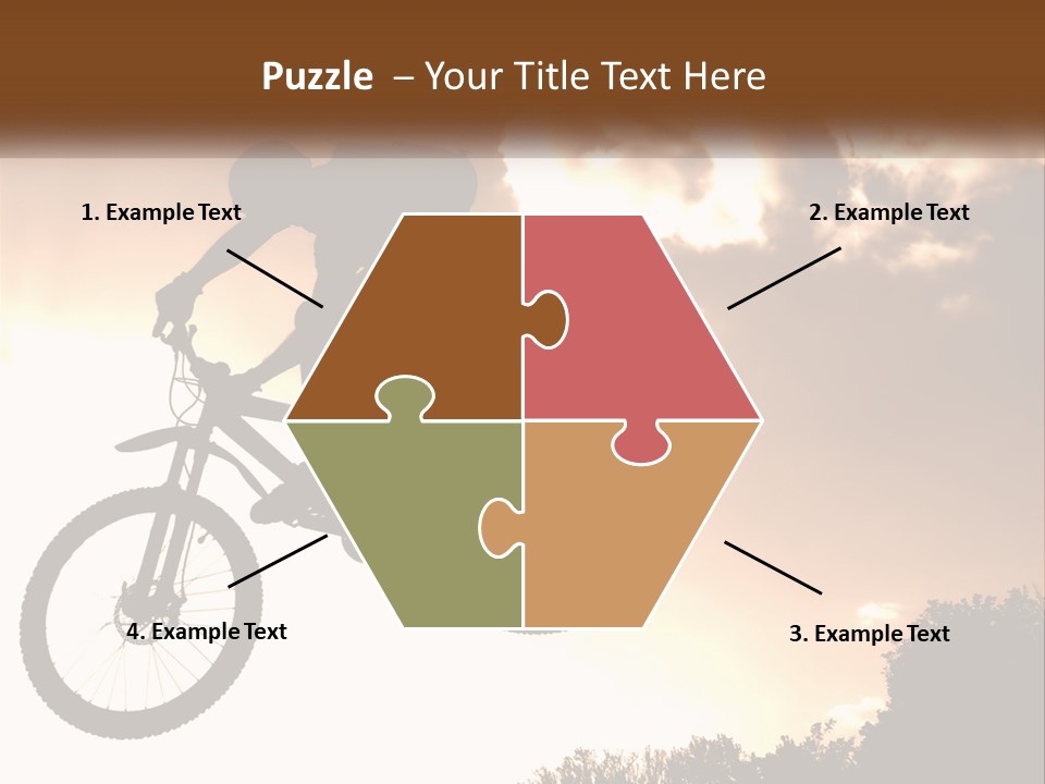 A Person Jumping A Bike In The Air PowerPoint Template