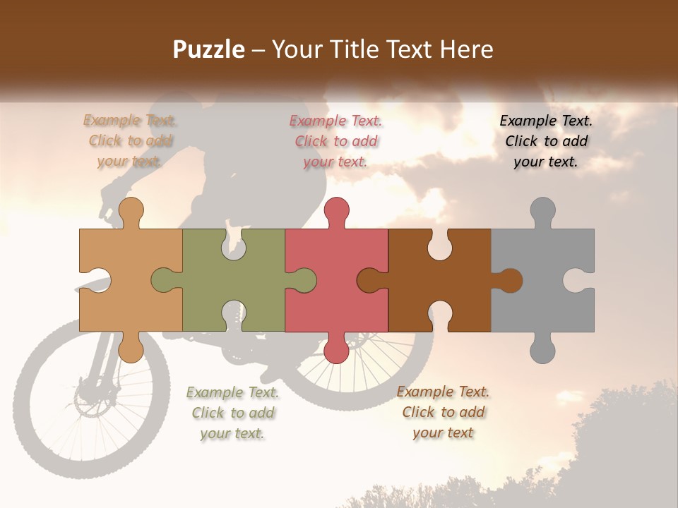 A Person Jumping A Bike In The Air PowerPoint Template