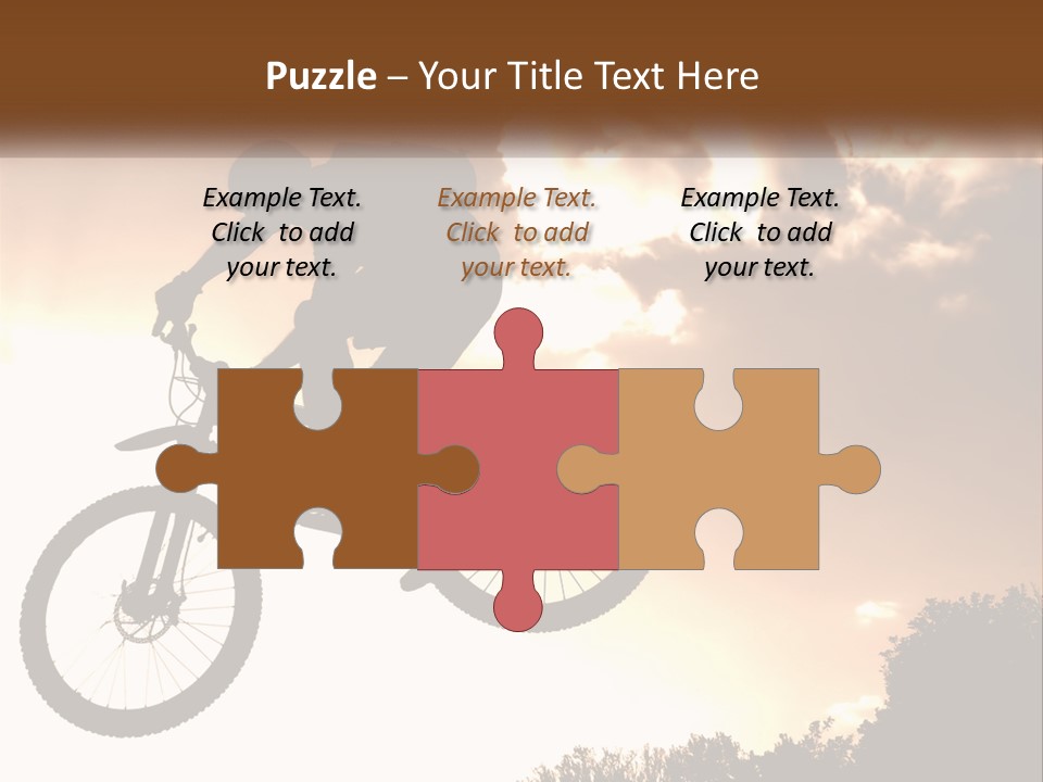 A Person Jumping A Bike In The Air PowerPoint Template