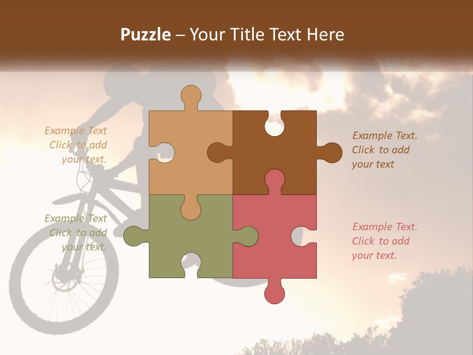 A Person Jumping A Bike In The Air PowerPoint Template