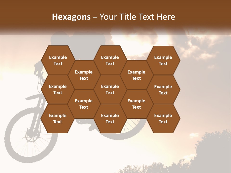 A Person Jumping A Bike In The Air PowerPoint Template