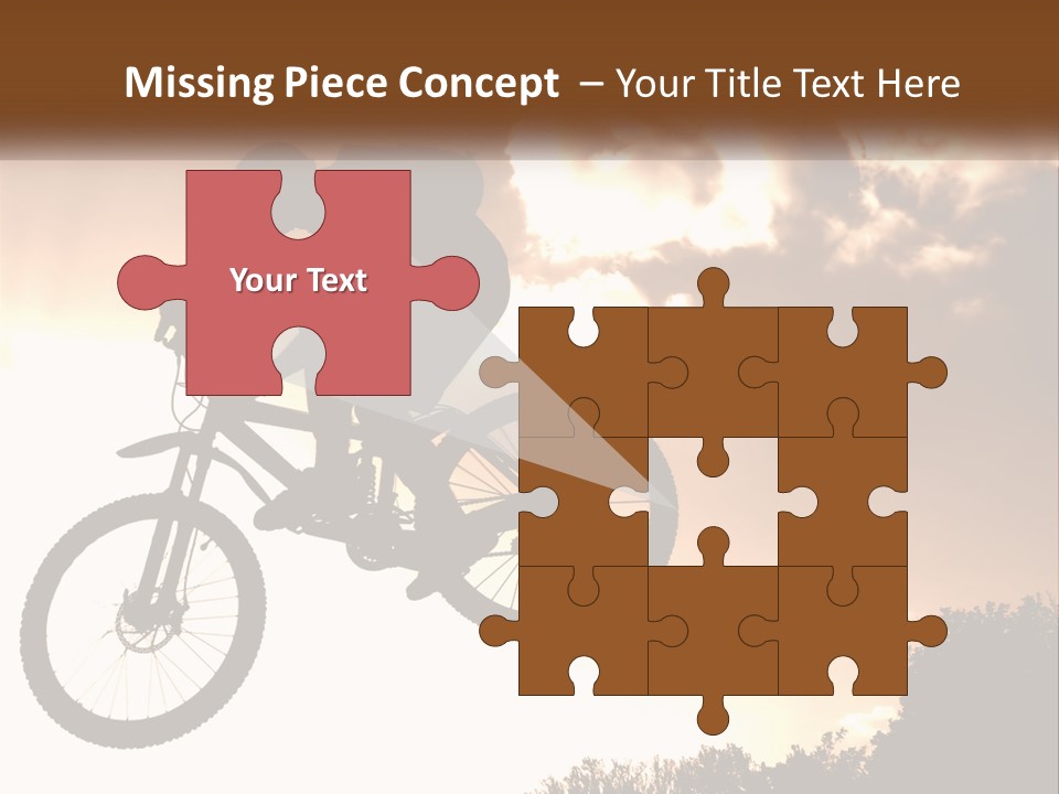 A Person Jumping A Bike In The Air PowerPoint Template