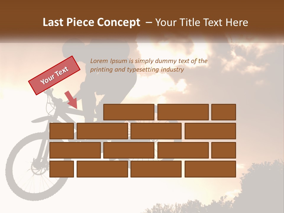 A Person Jumping A Bike In The Air PowerPoint Template