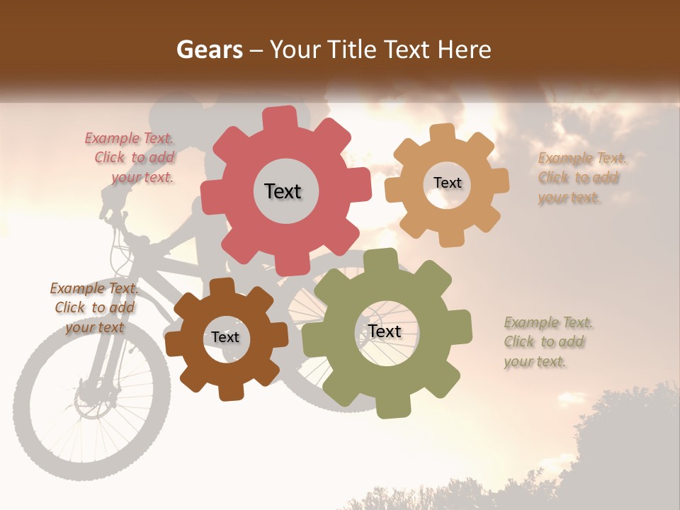 A Person Jumping A Bike In The Air PowerPoint Template