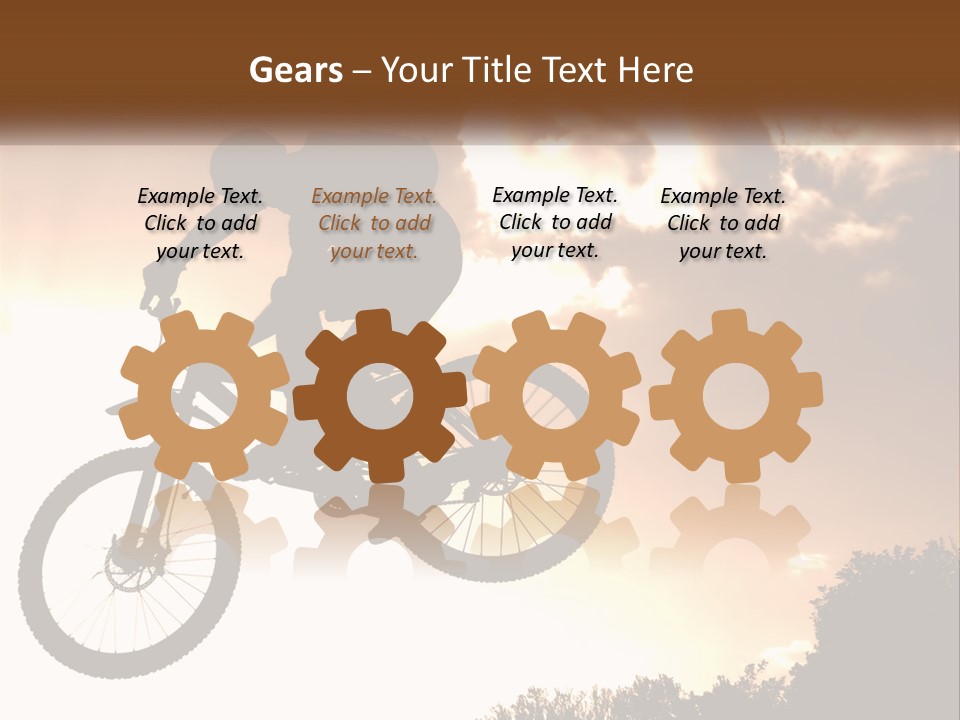 A Person Jumping A Bike In The Air PowerPoint Template