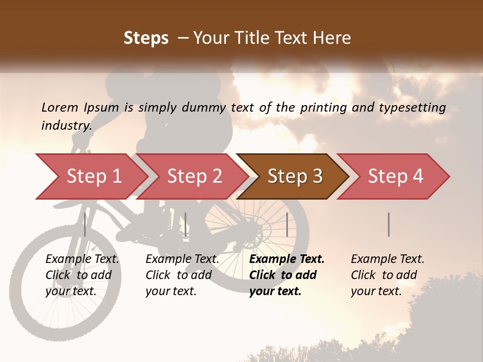 A Person Jumping A Bike In The Air PowerPoint Template