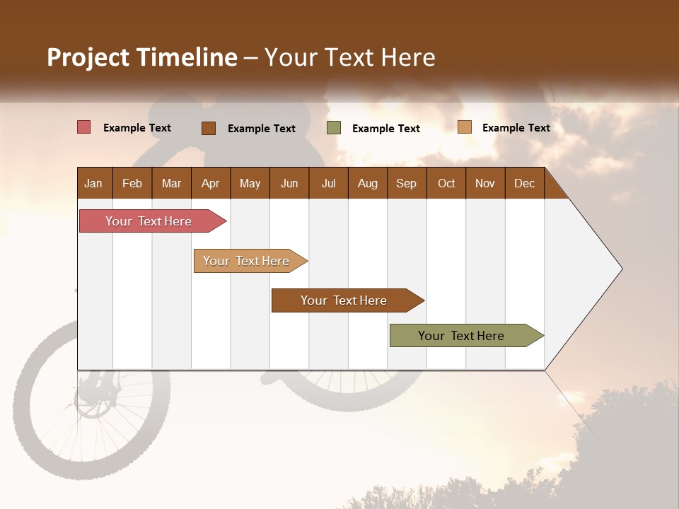 A Person Jumping A Bike In The Air PowerPoint Template