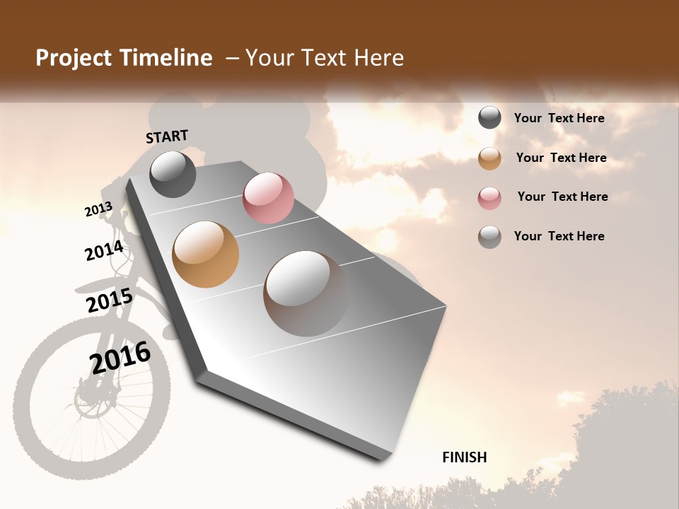 A Person Jumping A Bike In The Air PowerPoint Template