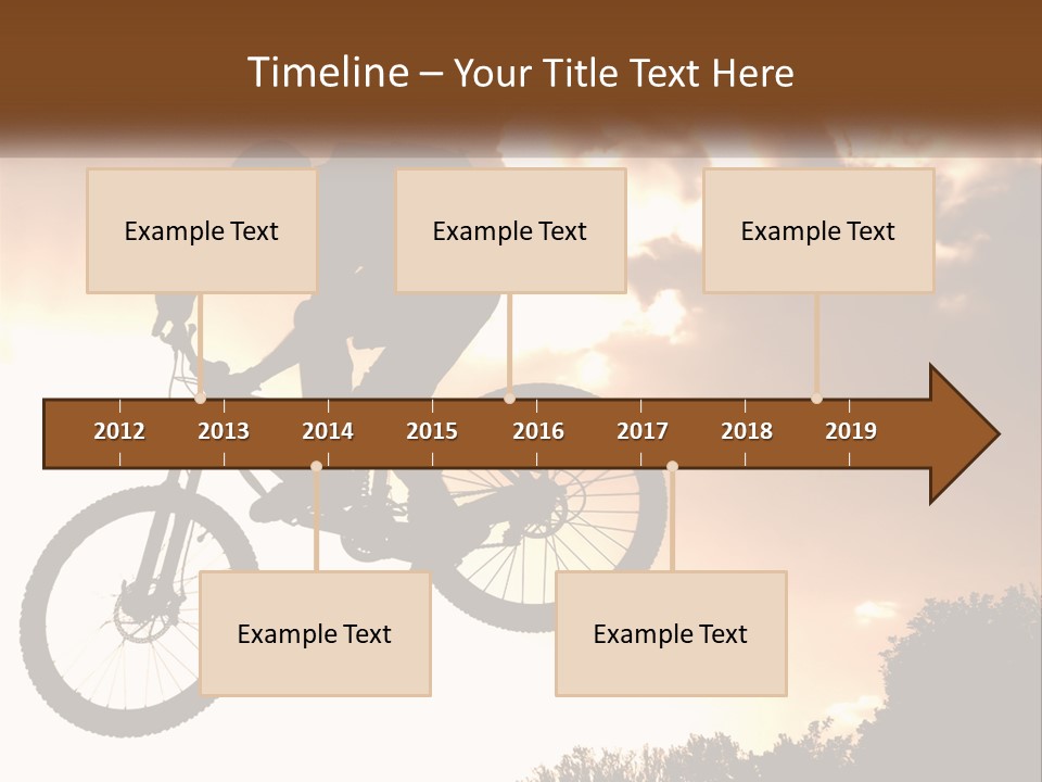 A Person Jumping A Bike In The Air PowerPoint Template