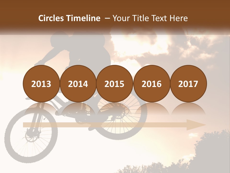 A Person Jumping A Bike In The Air PowerPoint Template