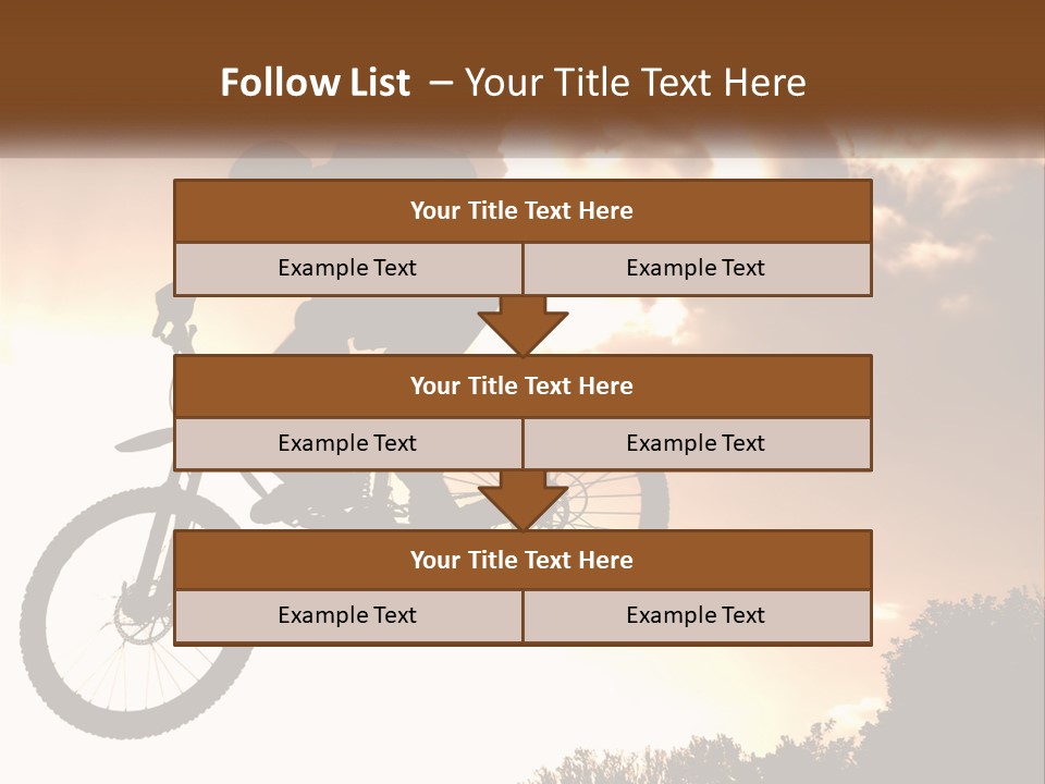 A Person Jumping A Bike In The Air PowerPoint Template