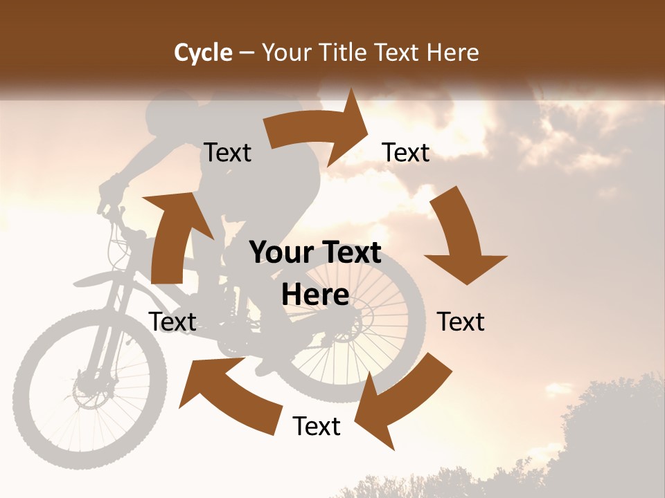 A Person Jumping A Bike In The Air PowerPoint Template