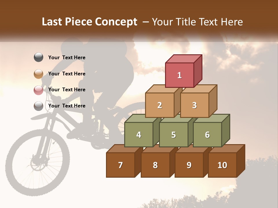 A Person Jumping A Bike In The Air PowerPoint Template