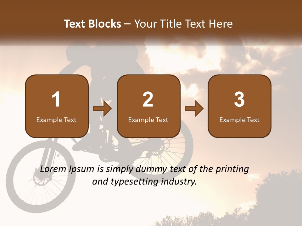 A Person Jumping A Bike In The Air PowerPoint Template