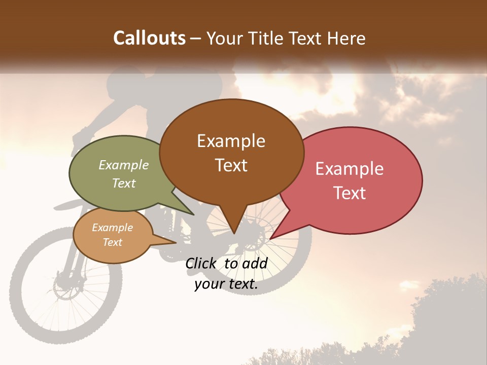 A Person Jumping A Bike In The Air PowerPoint Template