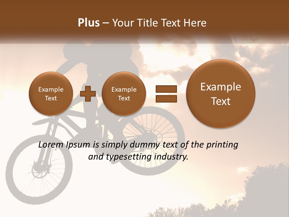 A Person Jumping A Bike In The Air PowerPoint Template