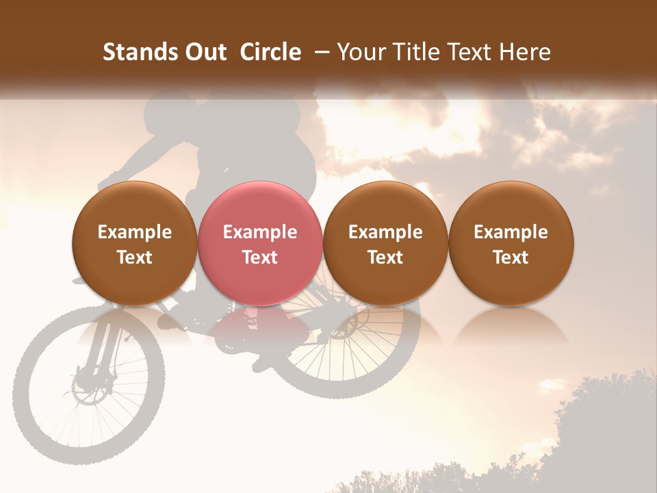 A Person Jumping A Bike In The Air PowerPoint Template
