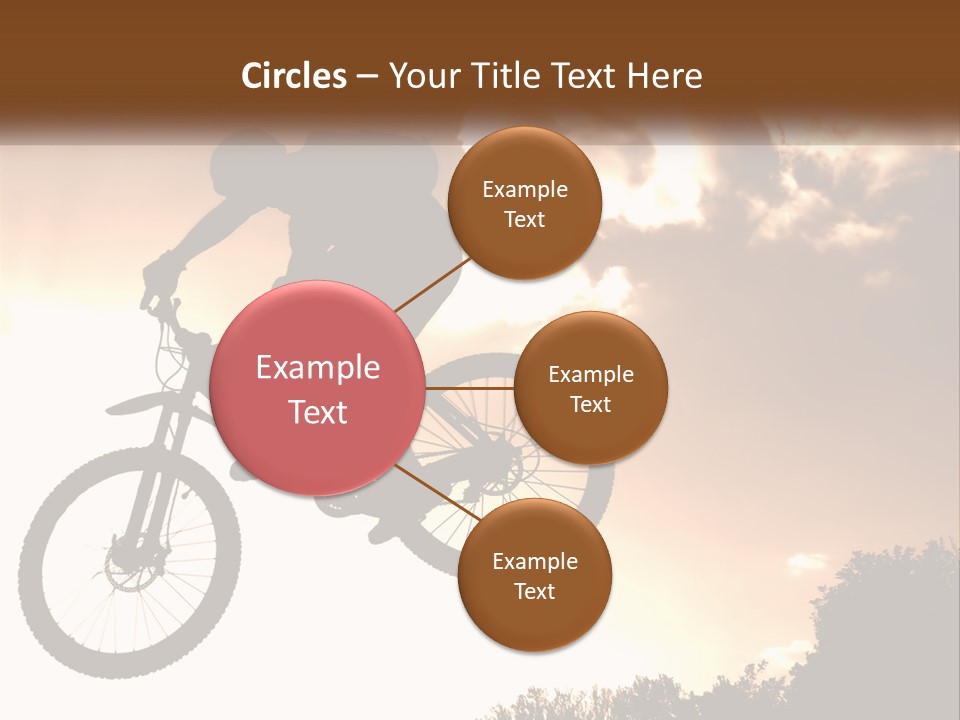 A Person Jumping A Bike In The Air PowerPoint Template